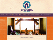 Tablet Screenshot of pranamyogashala.com